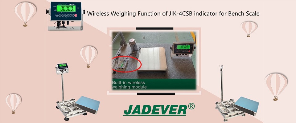 Функция беспроводного взвешивания индикатора JIK-4CSB для настольных весов

