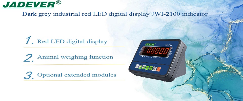 Темно-серый промышленный красный светодиодный цифровой индикатор JWI-2100
