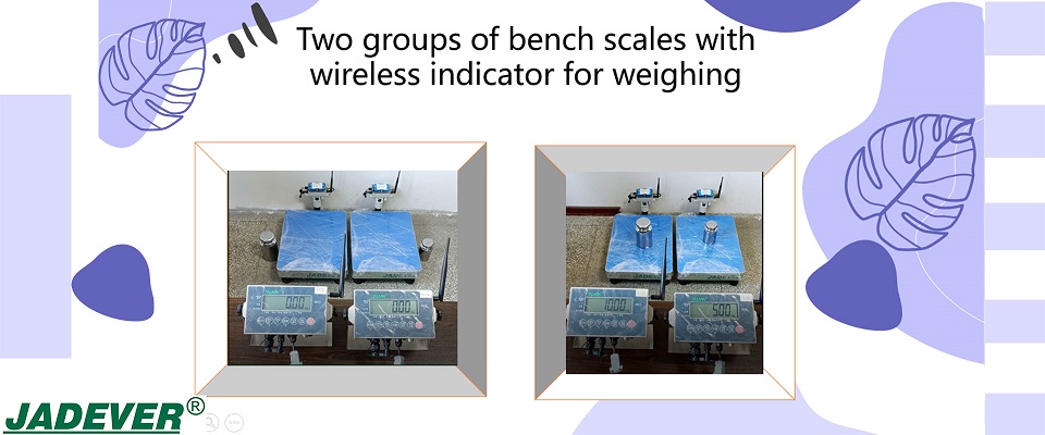 Две группы настольных весов с беспроводным индикатором для взвешивания
