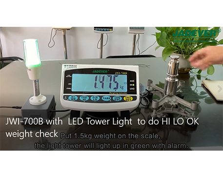 индикатор взвешивания со светодиодной башней свет (новый  модель) сделать привет Lo ОК, проверка веса